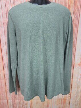 Under Armour Mens HeatGear Long-Sleeve T-Shirt Large Olive Green